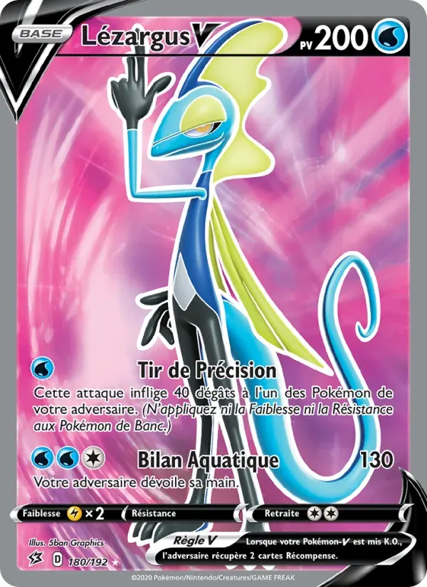 Lézargus V — Clash des Rebelles 180 French Pokémon card