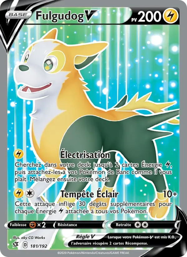 Fulgudog V — Clash des Rebelles 181 French Pokémon card