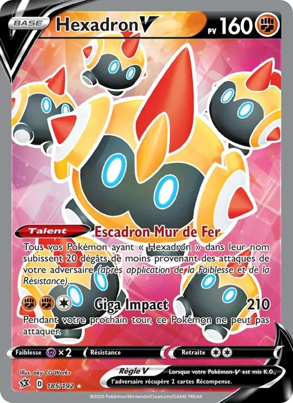 Hexadron V — Clash des Rebelles 185 French Pokémon card