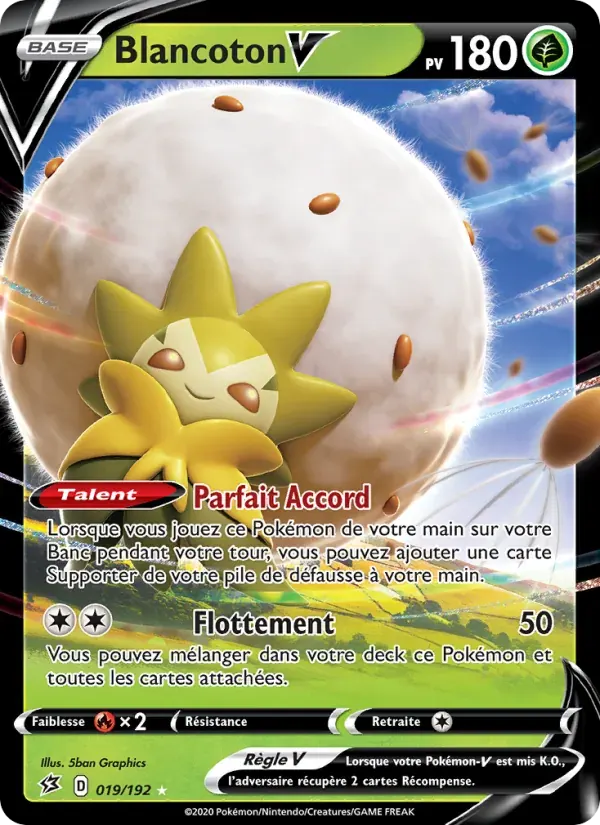 Blancoton V — Clash des Rebelles 19 French Pokémon card