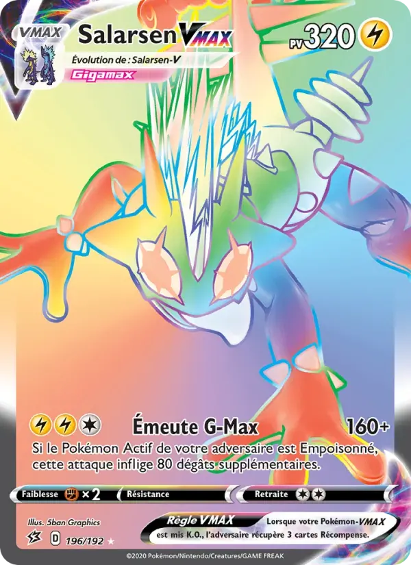 Salarsen VMAX — Clash des Rebelles 196 French Pokémon card