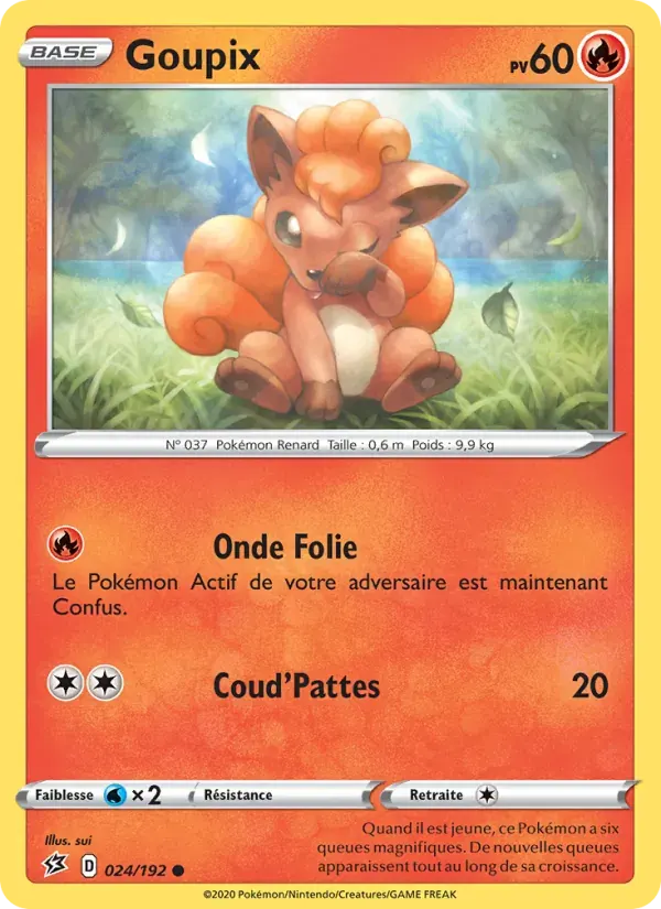 Goupix — Clash des Rebelles 24 French Pokémon card