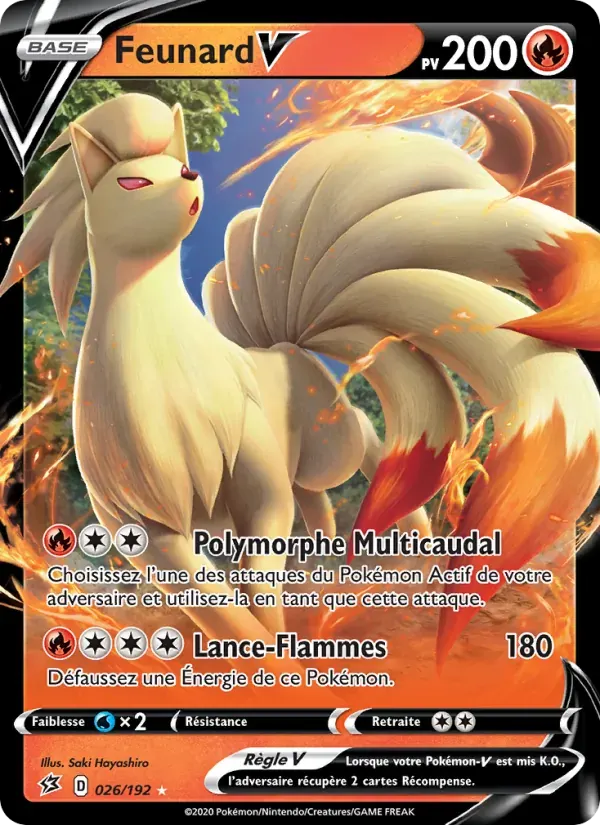 Feunard V — Clash des Rebelles 26 French Pokémon card