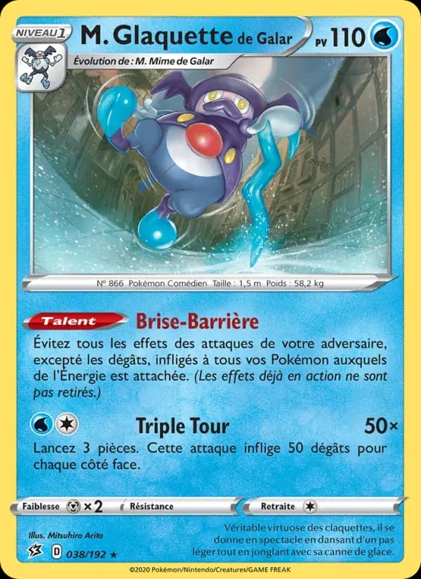 M. Glaquette de Galar — Clash des Rebelles 38 French Pokémon card