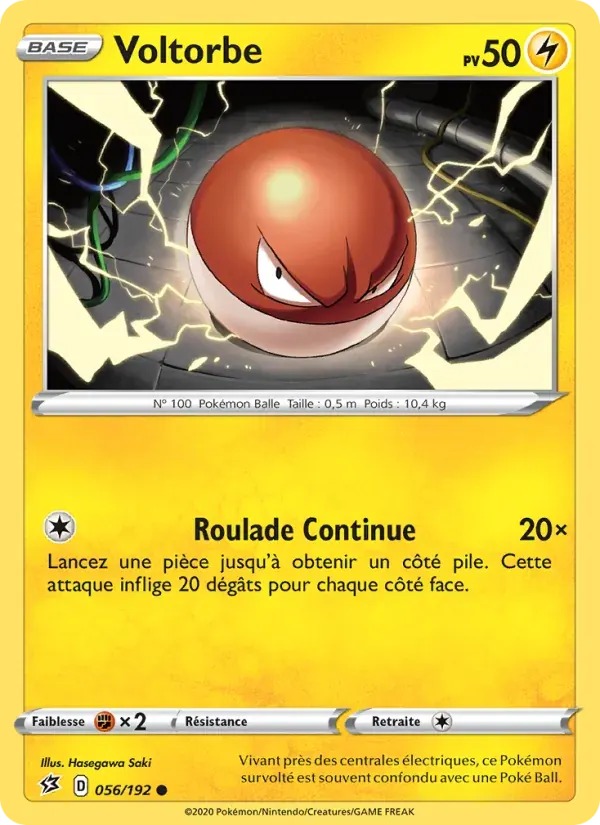 Voltorbe — Clash des Rebelles 56 French Pokémon card