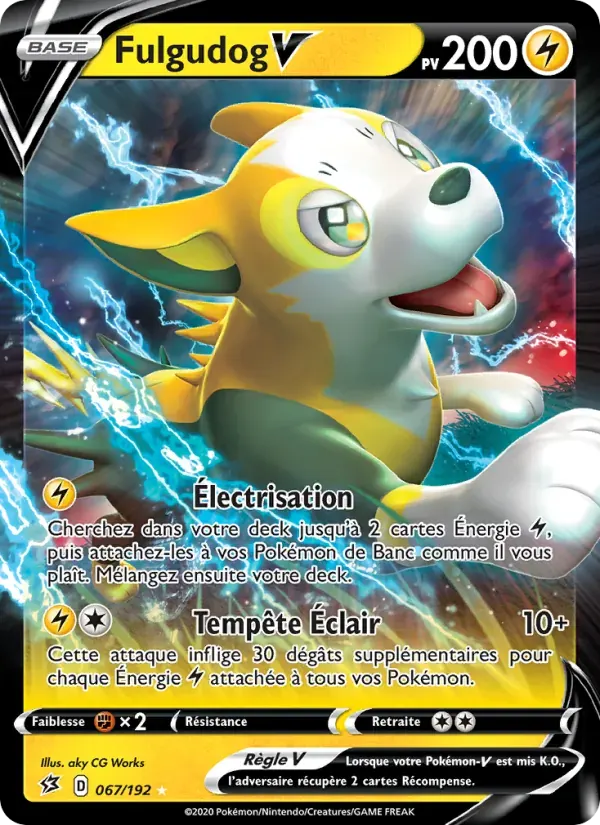 Fulgudog V — Clash des Rebelles 67 French Pokémon card
