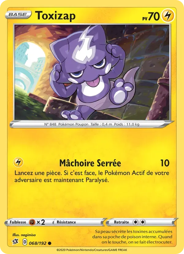 Toxizap — Clash des Rebelles 68 French Pokémon card