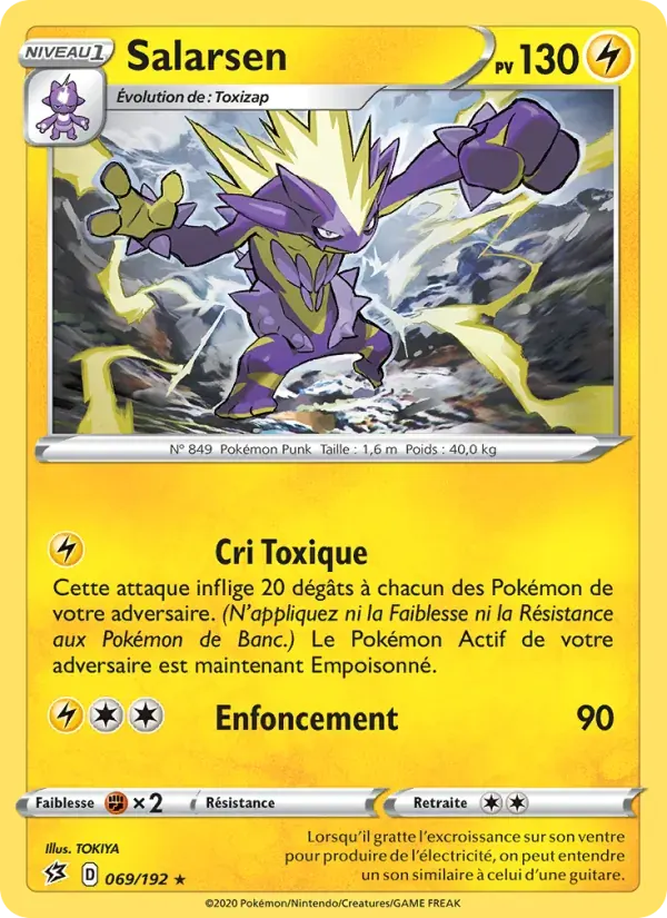 Salarsen — Clash des Rebelles 69 French Pokémon card