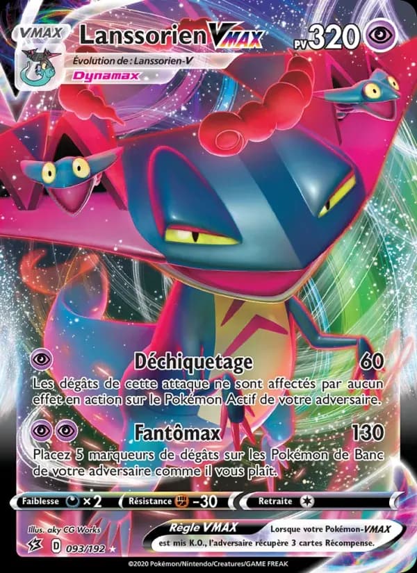 Lanssorien VMAX — Clash des Rebelles 93 French Pokémon card