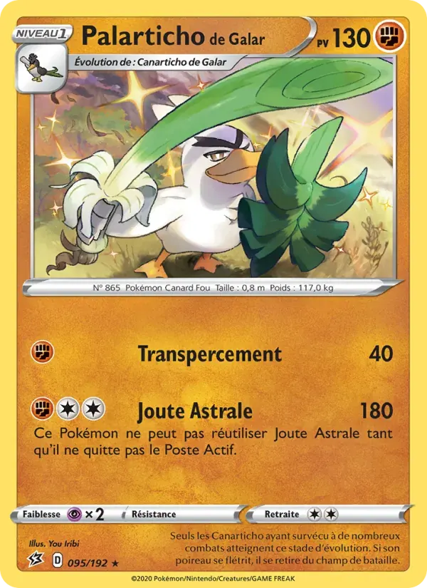 Palarticho de Galar — Clash des Rebelles 95 French Pokémon card