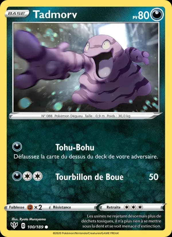 Tadmorv — Ténèbres Embrasées 100 French Pokémon card
