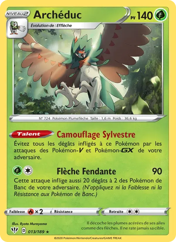 Archéduc — Ténèbres Embrasées 13 French Pokémon card