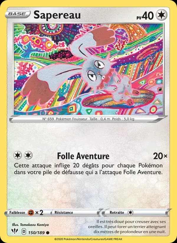 Sapereau — Ténèbres Embrasées 150 French Pokémon card