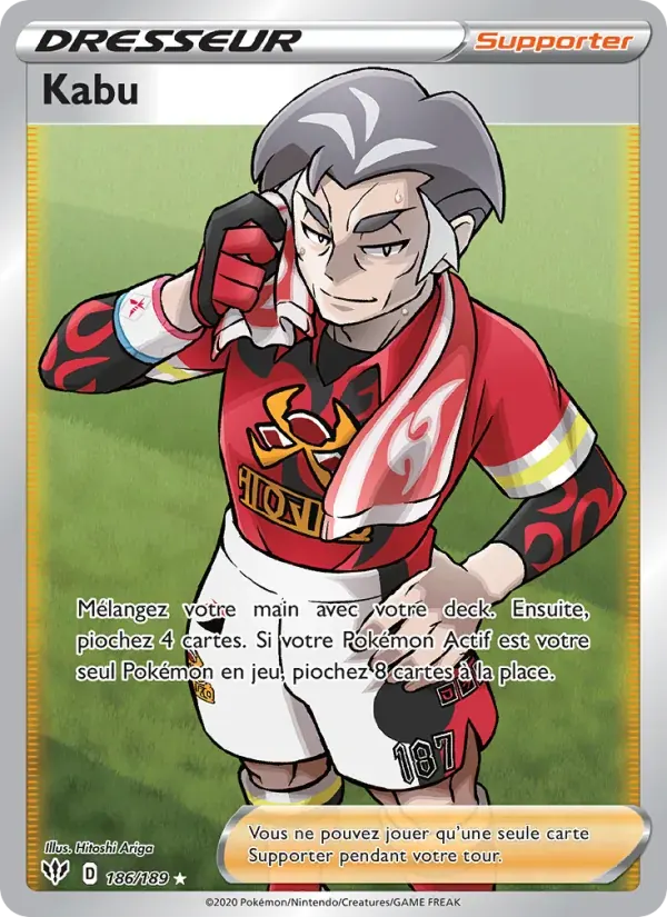 Kabu — Ténèbres Embrasées 186 French Pokémon card