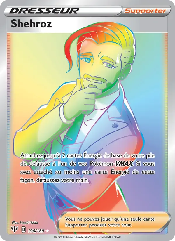 Shehroz — Ténèbres Embrasées 196 French Pokémon card