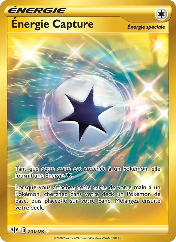 Énergie Capture — Ténèbres Embrasées 201 French Pokémon card