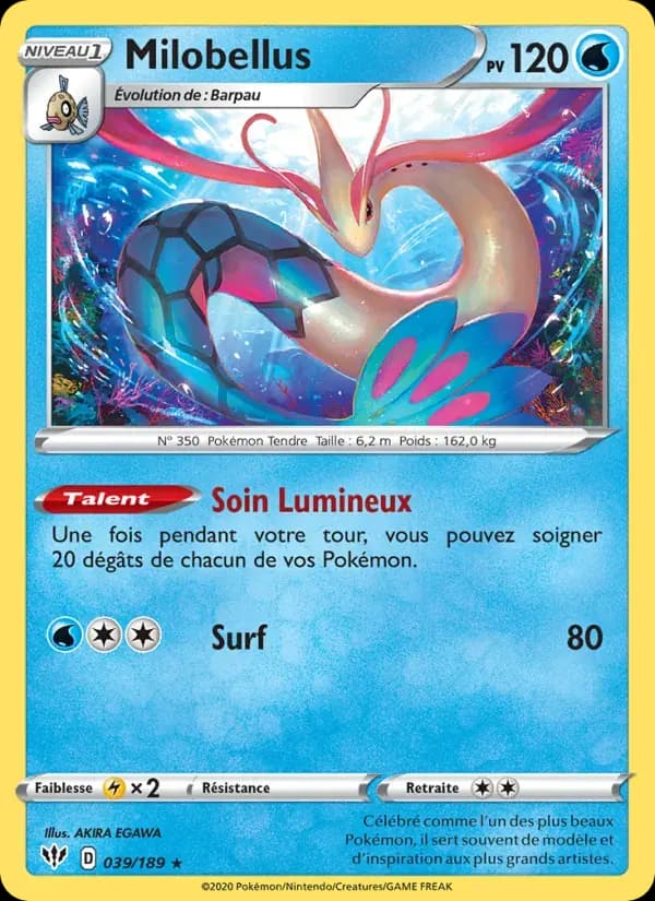 Milobellus — Ténèbres Embrasées 39 French Pokémon card