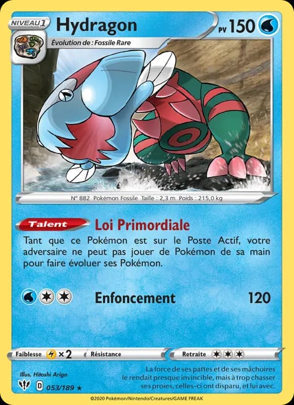 Hydragon — Ténèbres Embrasées 53 French Pokémon card