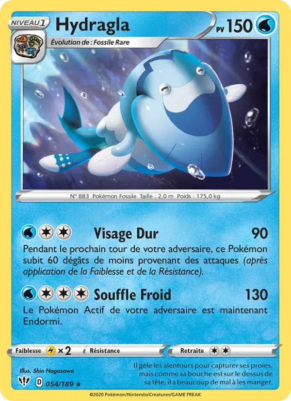Hydragla — Ténèbres Embrasées 54 French Pokémon card