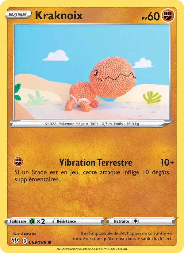 Kraknoix — Ténèbres Embrasées 89 French Pokémon card