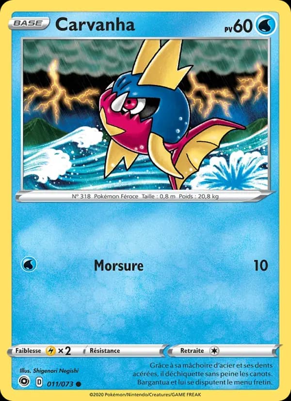 Carvanha — La Voie du Maître 11 French Pokémon card