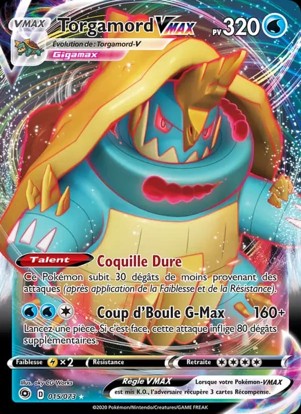 Torgamord VMAX — La Voie du Maître 15 French Pokémon card