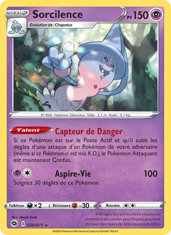 Sorcilence — La Voie du Maître 20 French Pokémon card