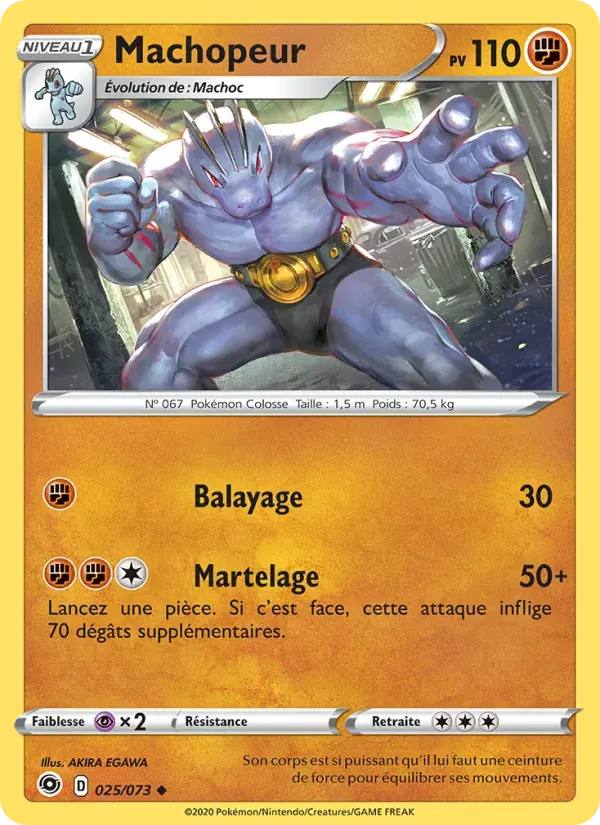 Machopeur — La Voie du Maître 25 French Pokémon card