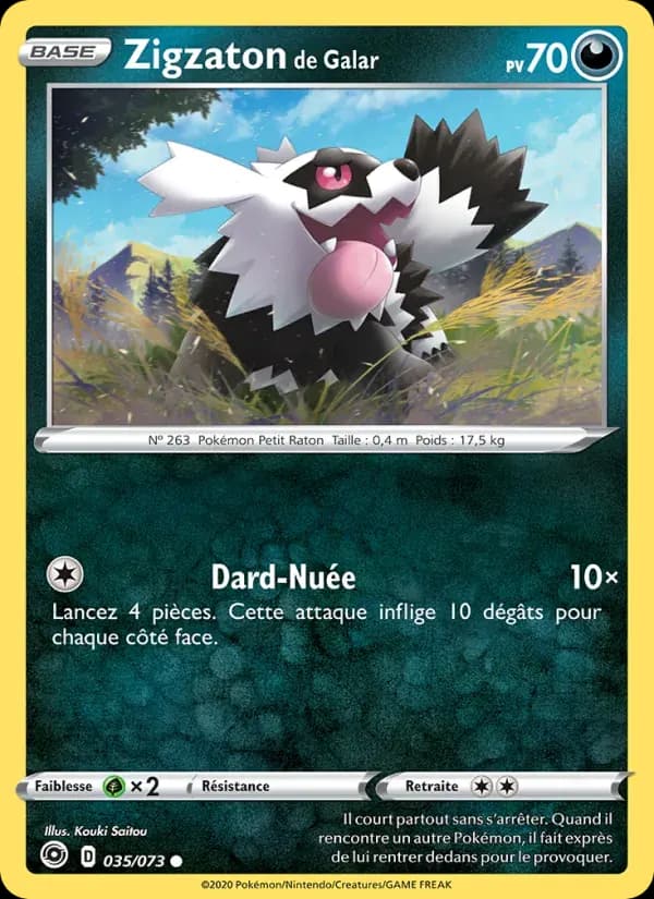 Zigzaton de Galar — La Voie du Maître 35 French Pokémon card