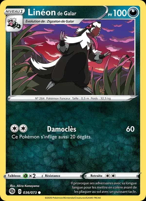Linéon de Galar — La Voie du Maître 36 French Pokémon card