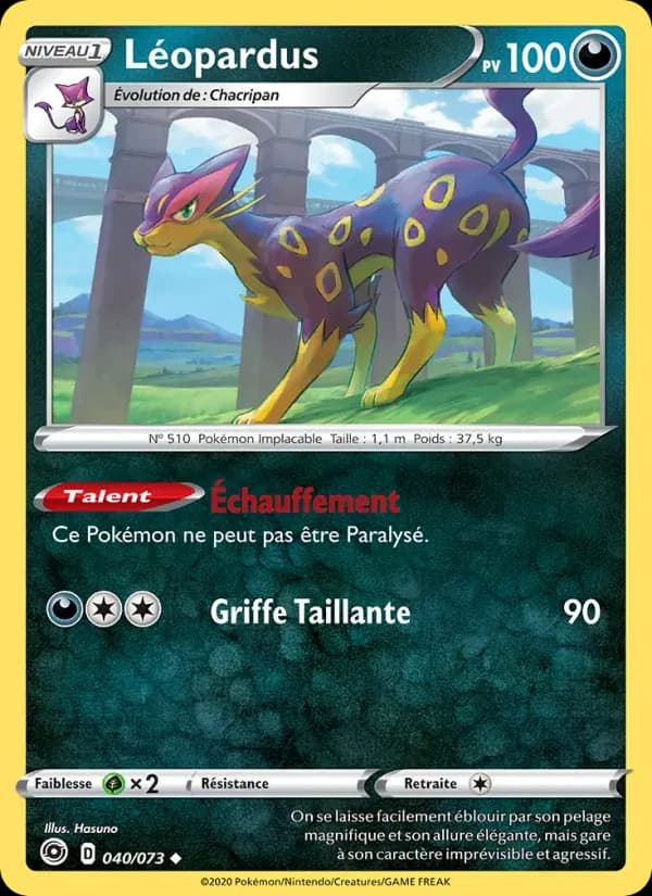 Léopardus — La Voie du Maître 40 French Pokémon card