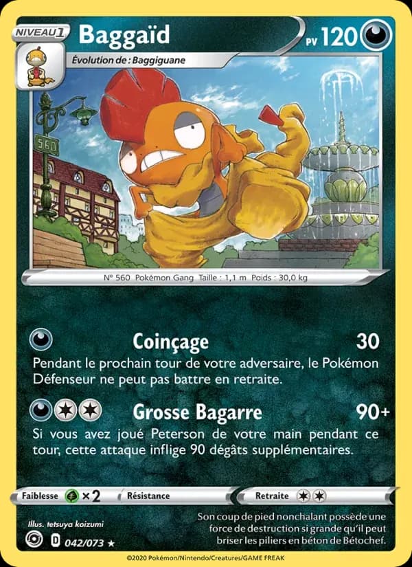 Baggaïd — La Voie du Maître 42 French Pokémon card