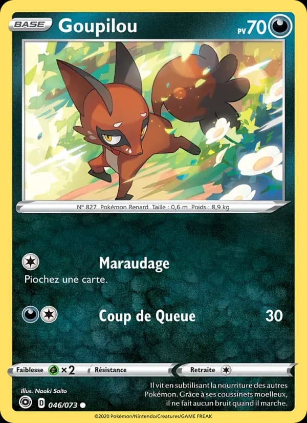 Goupilou — La Voie du Maître 46 French Pokémon card