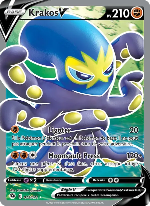 Krakos V — La Voie du Maître 72 French Pokémon card