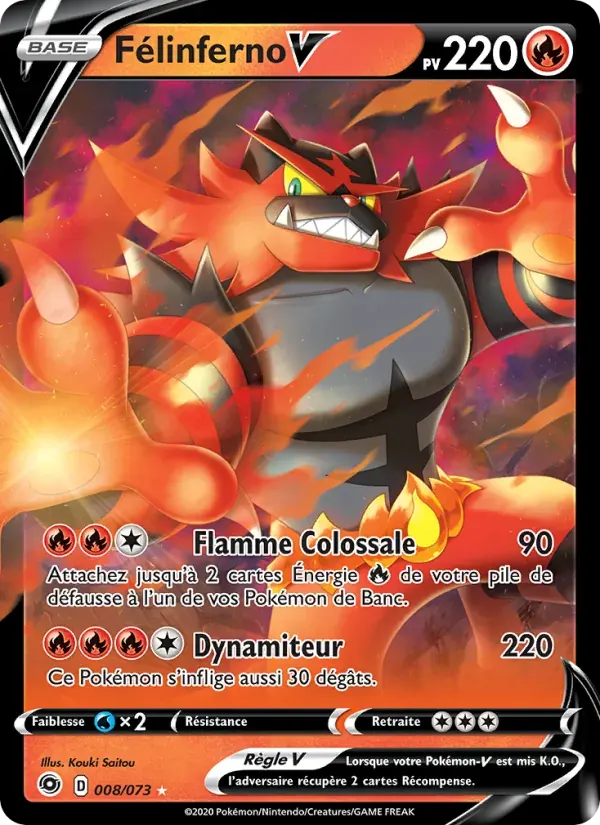 Félinferno V — La Voie du Maître 8 French Pokémon card