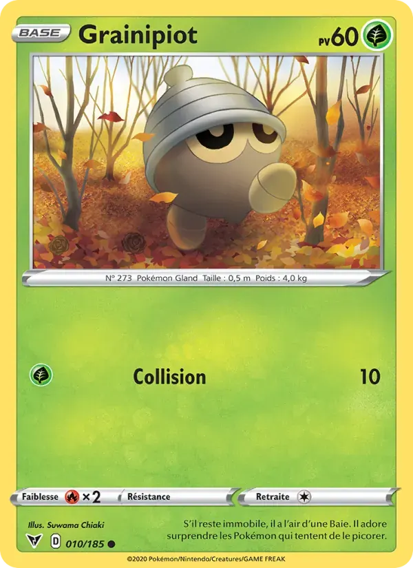 Grainipiot — Voltage Éclatant 10 French Pokémon card