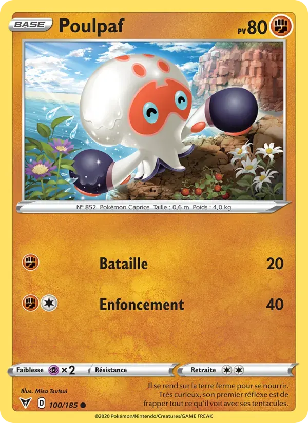 Poulpaf — Voltage Éclatant 100 French Pokémon card