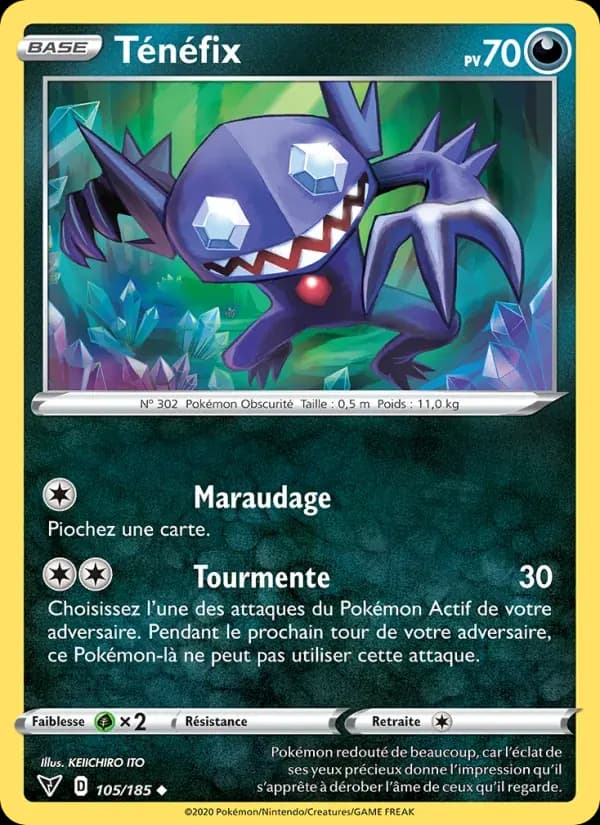 Ténéfix — Voltage Éclatant 105 French Pokémon card