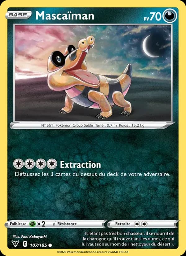 Mascaïman — Voltage Éclatant 107 French Pokémon card