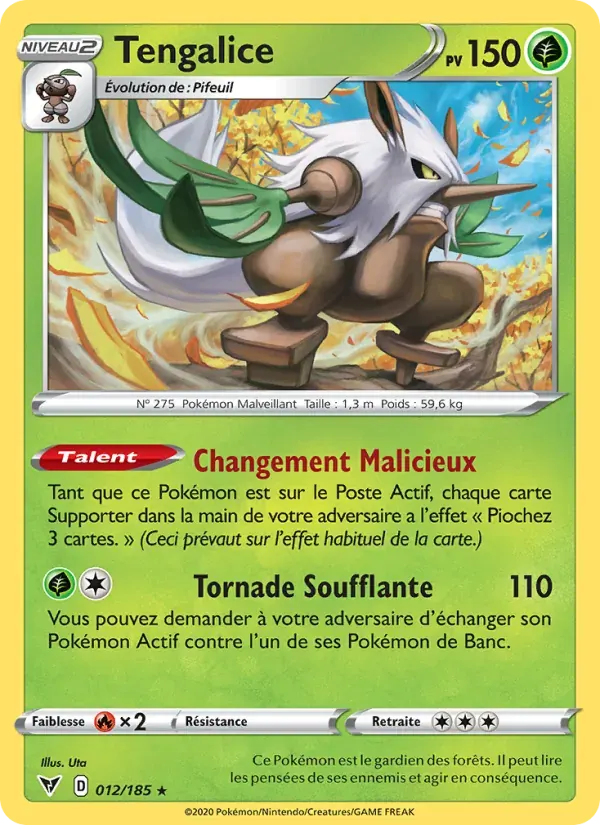 Tengalice — Voltage Éclatant 12 French Pokémon card