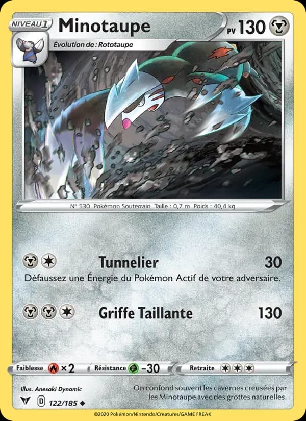 Minotaupe — Voltage Éclatant 122 French Pokémon card