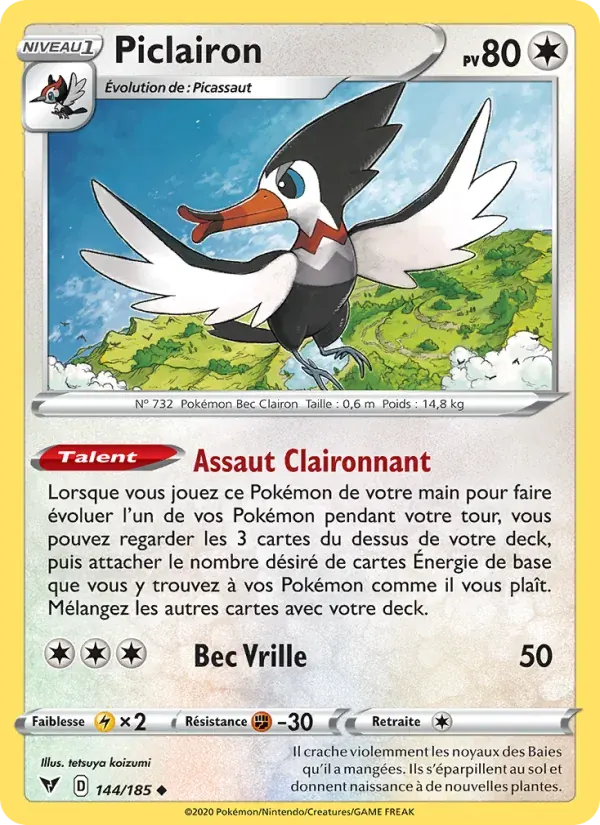 Piclairon — Voltage Éclatant 144 French Pokémon card