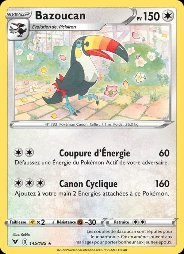 Bazoucan — Voltage Éclatant 145 French Pokémon card
