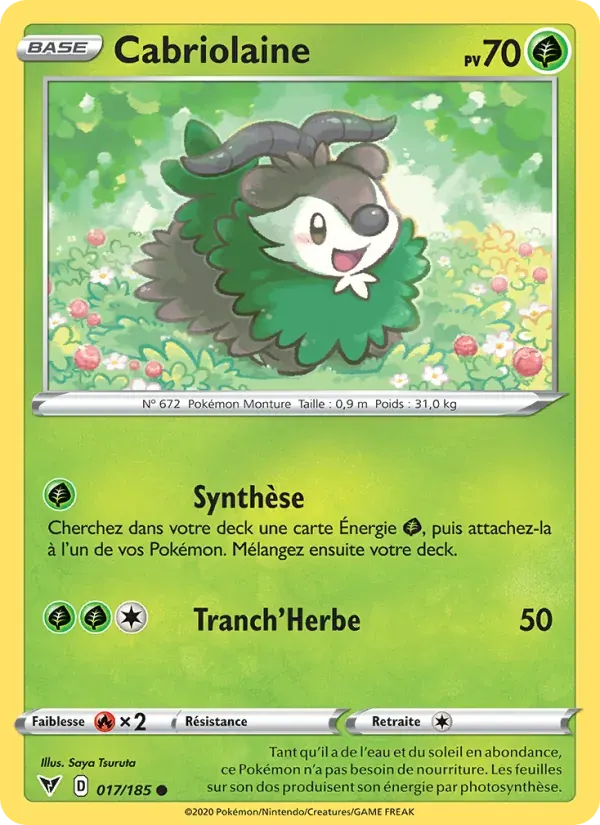 Cabriolaine — Voltage Éclatant 17 French Pokémon card