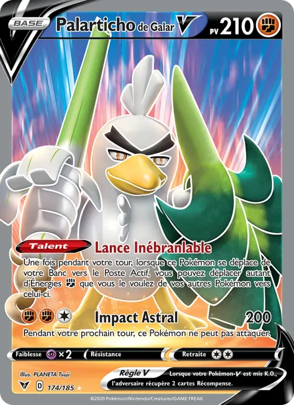 Palarticho de Galar V — Voltage Éclatant 174 French Pokémon card