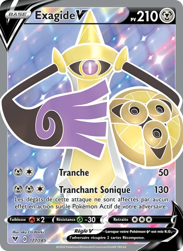 Exagide V — Voltage Éclatant 177 French Pokémon card