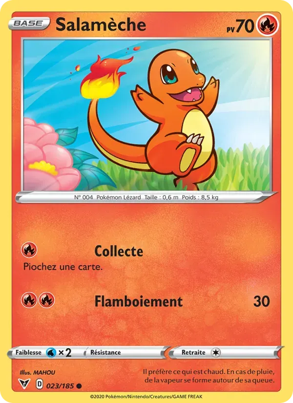 Salamèche — Voltage Éclatant 23 French Pokémon card