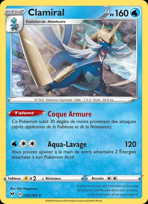 Clamiral — Voltage Éclatant 35 French Pokémon card