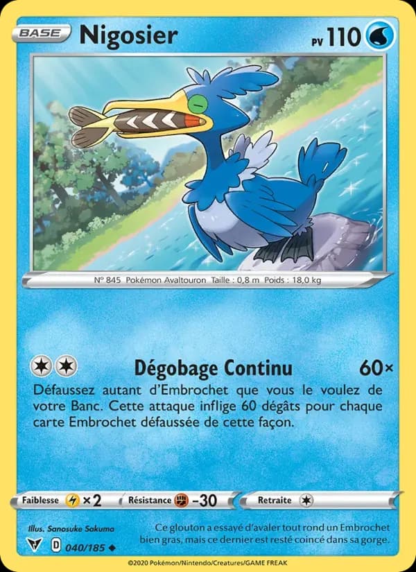 Nigosier — Voltage Éclatant 40 French Pokémon card