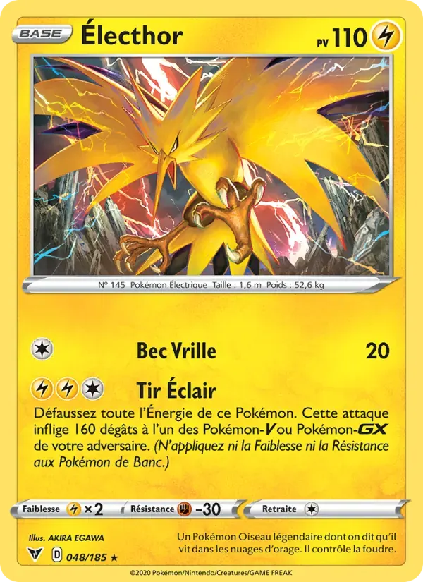 Électhor — Voltage Éclatant 48 French Pokémon card